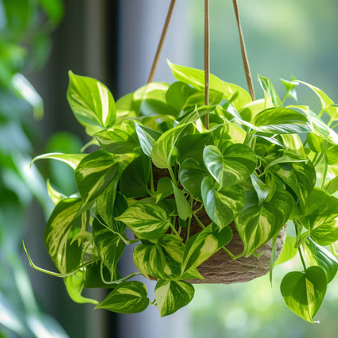 Hanging plant to promote biophilia