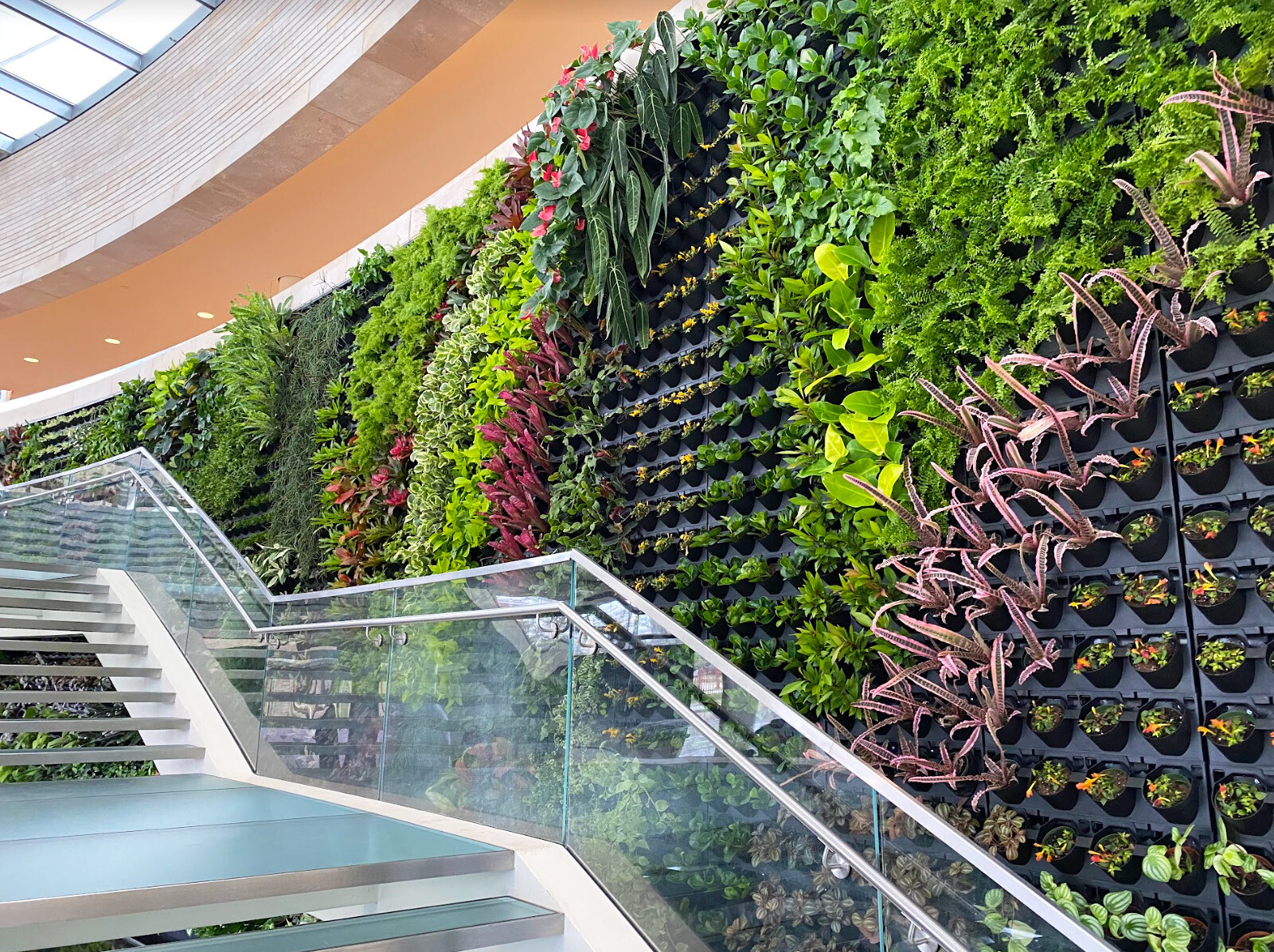 living wall stairs